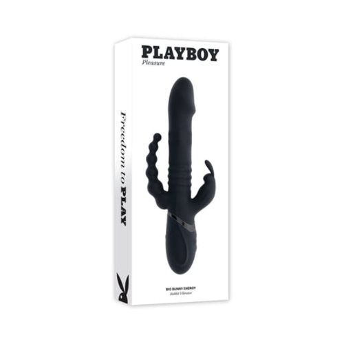 Playboy Big Bunny Energy Rechargeable Silicone Triple Stim Vibrator