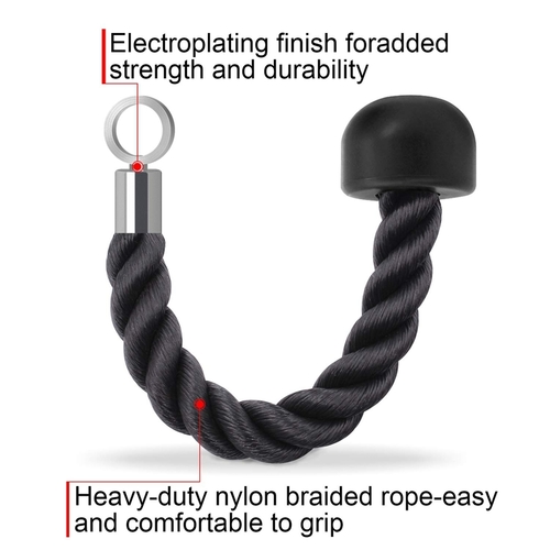 Single head  Fitness Pull Rope Biceps Cord Cable