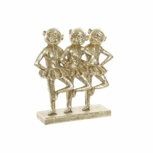 Decorative Figure DKD Home Decor FZ-91957 Grey Golden Resin