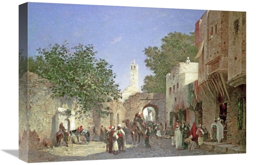 Global Gallery GCS-267770-22-142 22 in. An Arab Street Scene Art Print