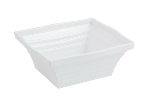 Bon Chef 53102WHITE 10.25 x 9 x 4 in. Americana Square 4 quart Bowl&#4