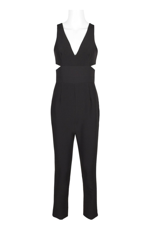 Laundry V-Neck Sleeveless Solid Concealed Zipper Back Side Pockets