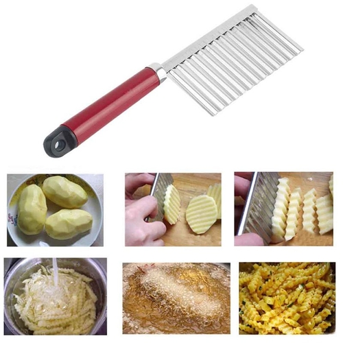 1/2/5/10[PCS Stainless Steel Wave Knife Potato