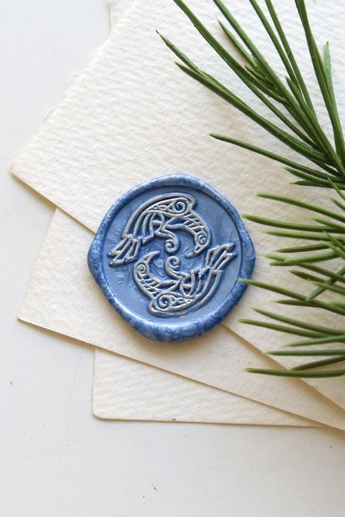 Viking Odin's Raven wax Seal Stamp /Ravens Hugin wax seal