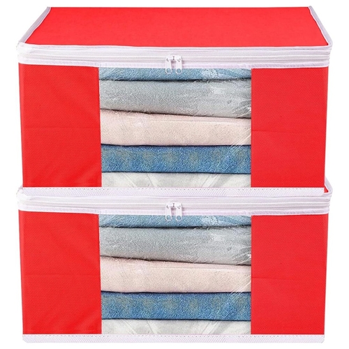 Saree Bag Non Woven Clothes Storage Organizer Saree Cover With Zip