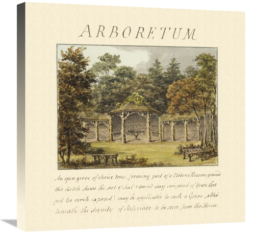 Global Gallery GCS-453926-2424-142 24 x 24 in. Arboretum, 1813 Art