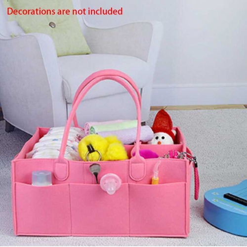 Storage With Handle Baby Diaper Bag Basket