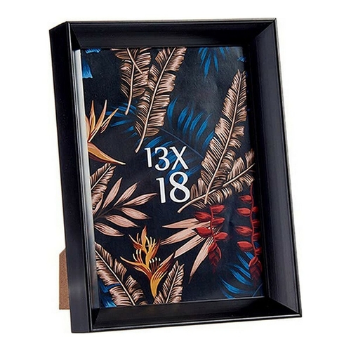 Photo frame 15,2 x 3,5 x 20,2 cm Black Plastic Glass (15,2 x 3,5 x