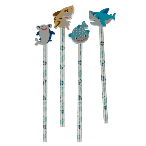 Fun Shark Pencil and Eraser Set