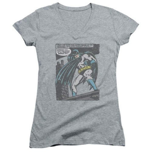 Batman-Bat Origins - Junior Tee - Athletic Heather, Small