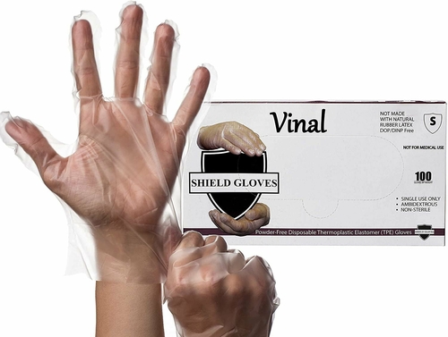 1000 Pack Natural Color Vinal Non Exam Gloves M size. 2 Mil Protective
