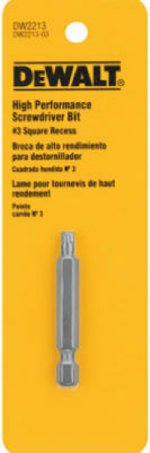 Dewalt Accessories DW2213 2 in. No.3 Square Recess Power Bit- Pack Of 