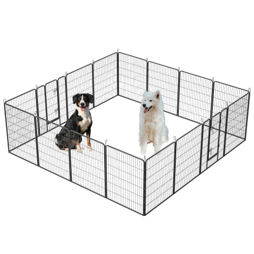 Dog Playpen Outdoor, 16 Panels Dog Pen 40" 