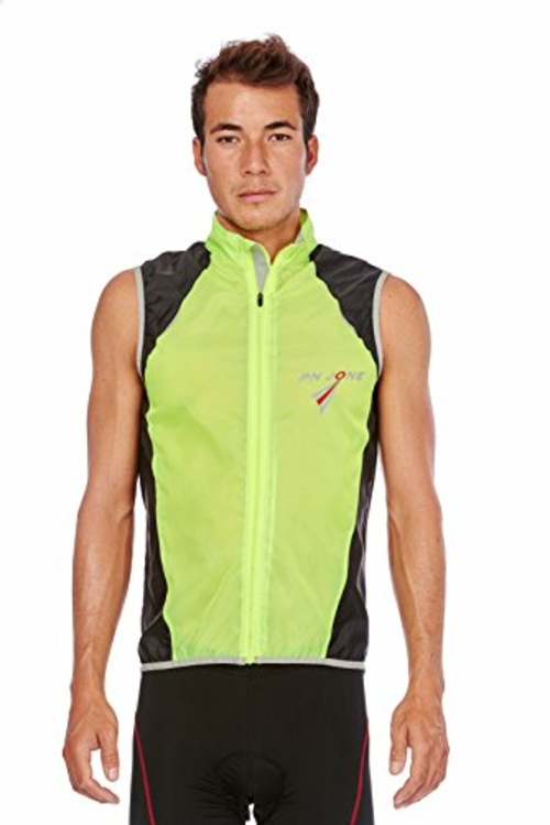 PN Jone 73-G7KB-OIY9 Mens Lightweight Wind Vest, Yellow - 2XL