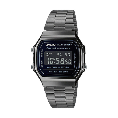 Men's Watch Casio A168WEGG-1BEF Black Silver (Ø 36 mm) (Ø 38 mm)