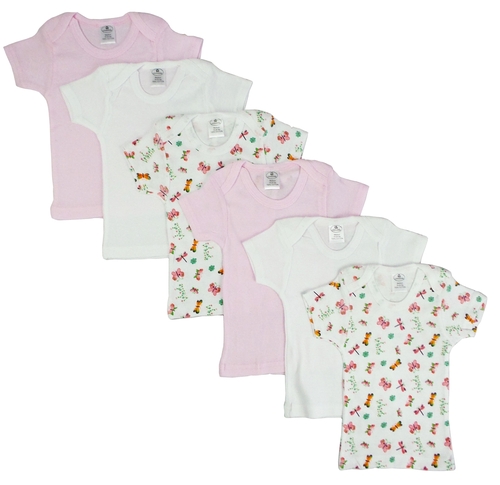 Bambini CS-059S-059S Girls Pastel Variety Short Sleeve Lap T-shirts