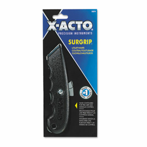 X-Acto X3274 SurGrip Utility Knife with Contoured Metal Handle & Retra