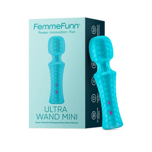 FemmeFunn Ultra Wand Mini Rechargeable Flexible Textured Silicone