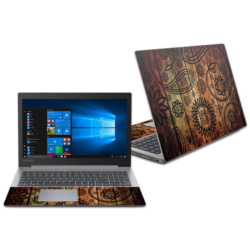 MightySkins LENID33014-Wooden Floral Skin for Lenovo IdeaPad 330 14 in