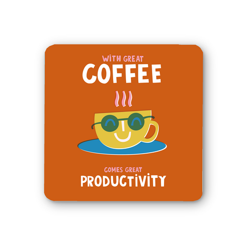 Coffee Productivity Coaster (Pack of 6)