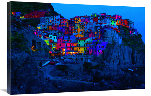 Global Gallery GCS-486517-36-142 36 in. Cinque terra Night Art Print -