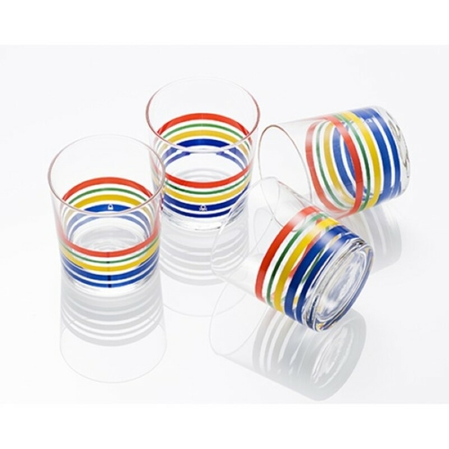 Set of glasses Benetton Po Glass Crystal 0,33 L (4 uds)