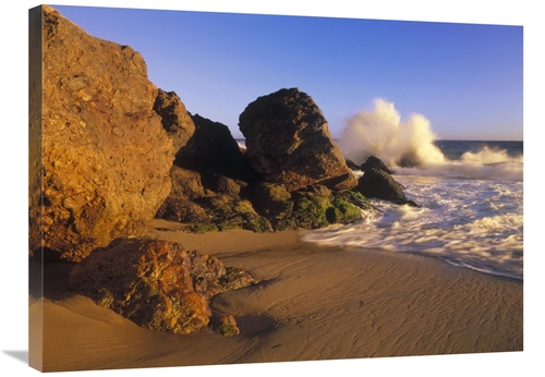Global Gallery GCS-396214-2432-142 24 x 32 in. Waves Crashing on Point