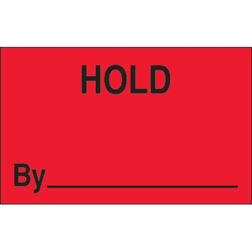 Tape Logic DL1155 1.25 x 2 in. - Hold By Fluorescent Red Labels - Roll