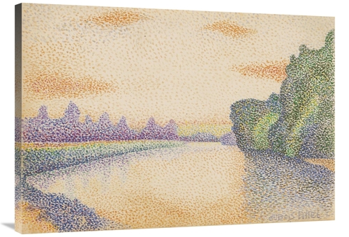 Global Gallery GCS-455033-40-142 40 in. The Banks of the Marne at Dawn