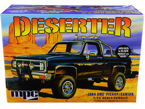 Skill 2 Model Kit 1984 GMC Pickup Truck (Molded in Black) \Deserter\"