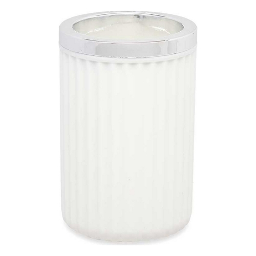 Glass Toothbrush Holder White Plastic 7,5 x 11,5 x 7,5 cm