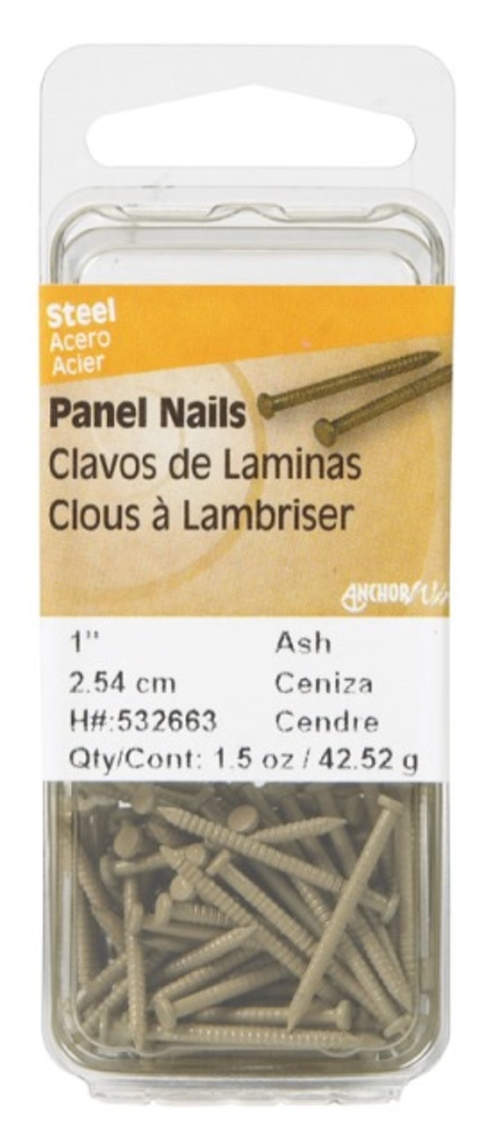 Hillman 532663 1.5 oz Panel Nails  Ash - 1 in. - pack of 6