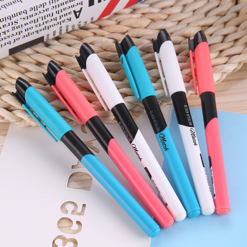 3Pcs/Lot 0.5mm Gel Pen gel Black ink pen Cute