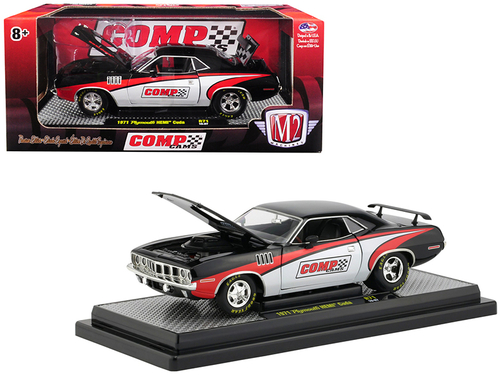 1971 Plymouth HEMI Barracuda \Comp Cams\" Black with White and Red