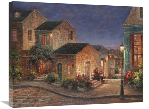 Global Gallery GCS-133486-2228-142 22 x 28 in. Lyon At Night Art Print