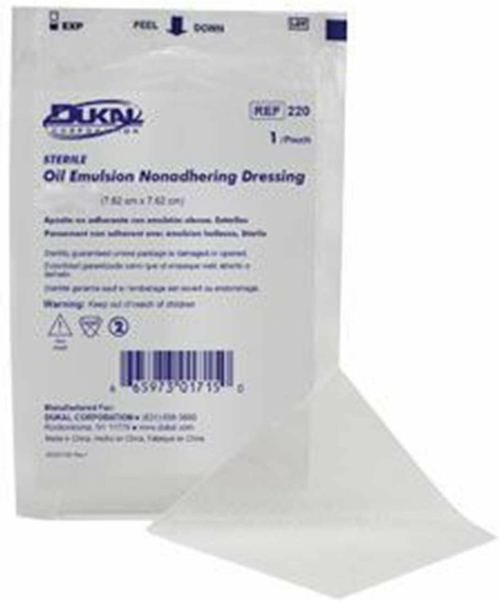 Pack of 240 Sterile Oil Emulsion Gauze Dressing 3" x 8". Non-Adherent