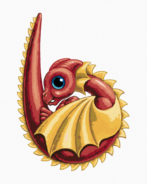 Paint by Numbers - B-SHAPED DRAGON (SUE ELLEN BROWN)