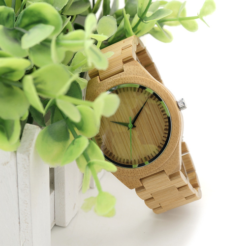 Men Wooden Bamboo Watches Luxury Men's