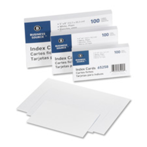 DDI 974337 Business Source Index Cards  Plain  90lb.  5"x8" 