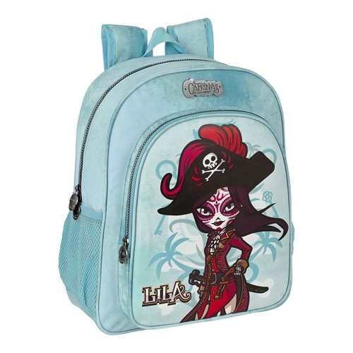 School Bag Catrinas Claire, Noelia and Lila Blue (32 x 38 x 12 cm)