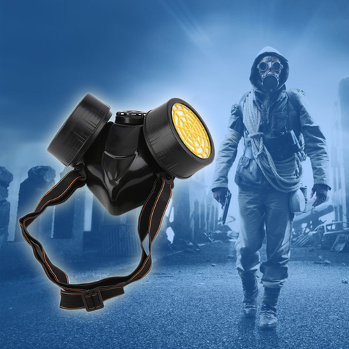 Black Gas Mask Emergency Survival Safety