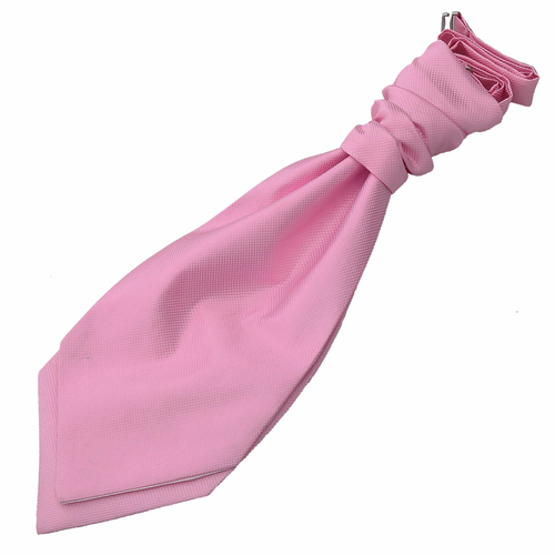 Solid Check Pre-Tied Ruche Cravat - Boys - Light Pink