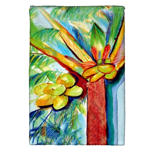 Betsy Drake KT452 Cocoa Nut Tree Kitchen Towel