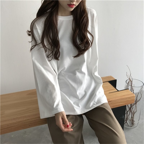 Spring Korean Ladies Casual Oversized T shirt