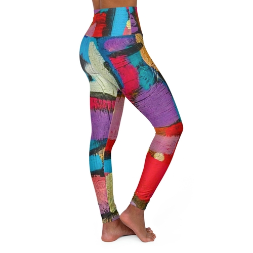 High-waist Fitness Legging Yoga Pants - Multicolor Cafe