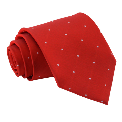 Pin Dot Classic Tie - Dark Red