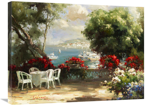 Global Gallery GCS-132460-2432-142 24 x 32 in. Verranda Luncheon Art P