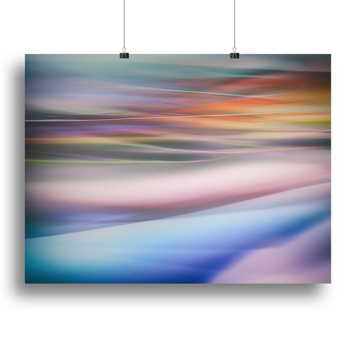 Coloured Waves 2 Canvas Print or Poster