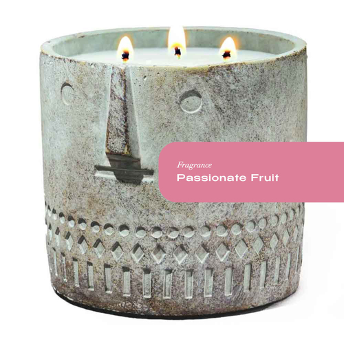 Passionate Fruit Stone Face Candle 27oz