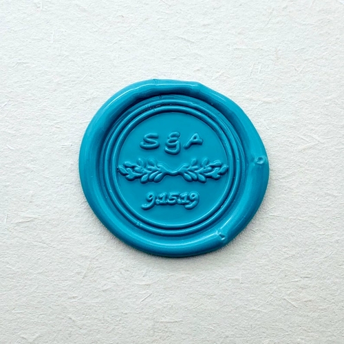 Wedding Invitiaon Sealing Wax Stamp - Personalized Wedding Leaf Wax